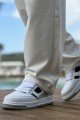 CH2410 Avax Erkek Günlük Bağcıklı Cilt Spor Sneaker Ayakkabı CBT - Beyaz/Siyah Erkek Ayakkabı CH2410 Avax Erkek Günlük Bağcıklı Cilt Spor Sneaker Ayakkabı CBT - Beyaz/Siyah – Chekich Erkek Ayakkabı