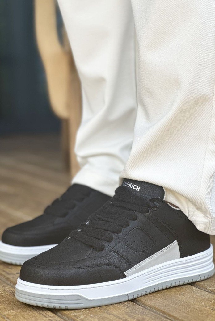 CH2410 Avax Erkek Günlük Bağcıklı Cilt Spor Sneaker Ayakkabı CBT - Siyah CH2410 Avax Erkek Günlük Bağcıklı Cilt Spor Sneaker Ayakkabı CBT - Siyah