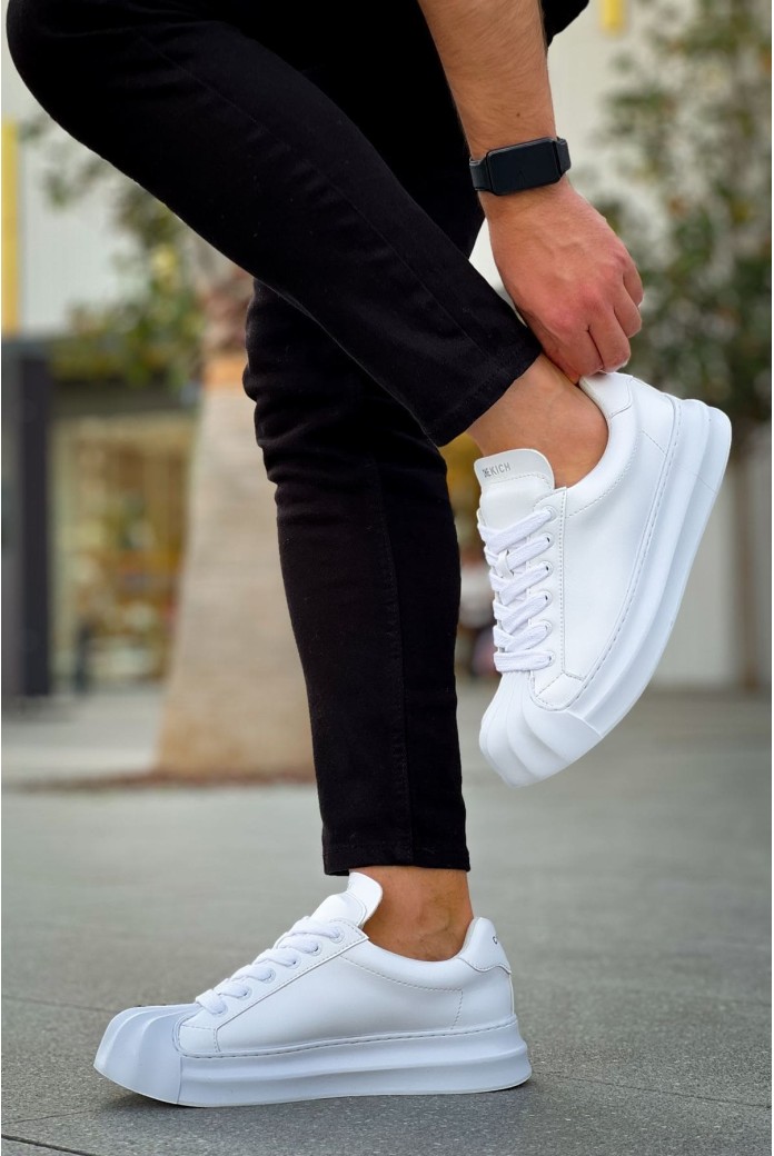 CH2411 Artenay Erkek Günlük Bağcıklı Cilt Spor Sneaker Ayakkabı CBT - Beyaz CH2411 Artenay Erkek Günlük Bağcıklı Cilt Spor Sneaker Ayakkabı CBT - Beyaz