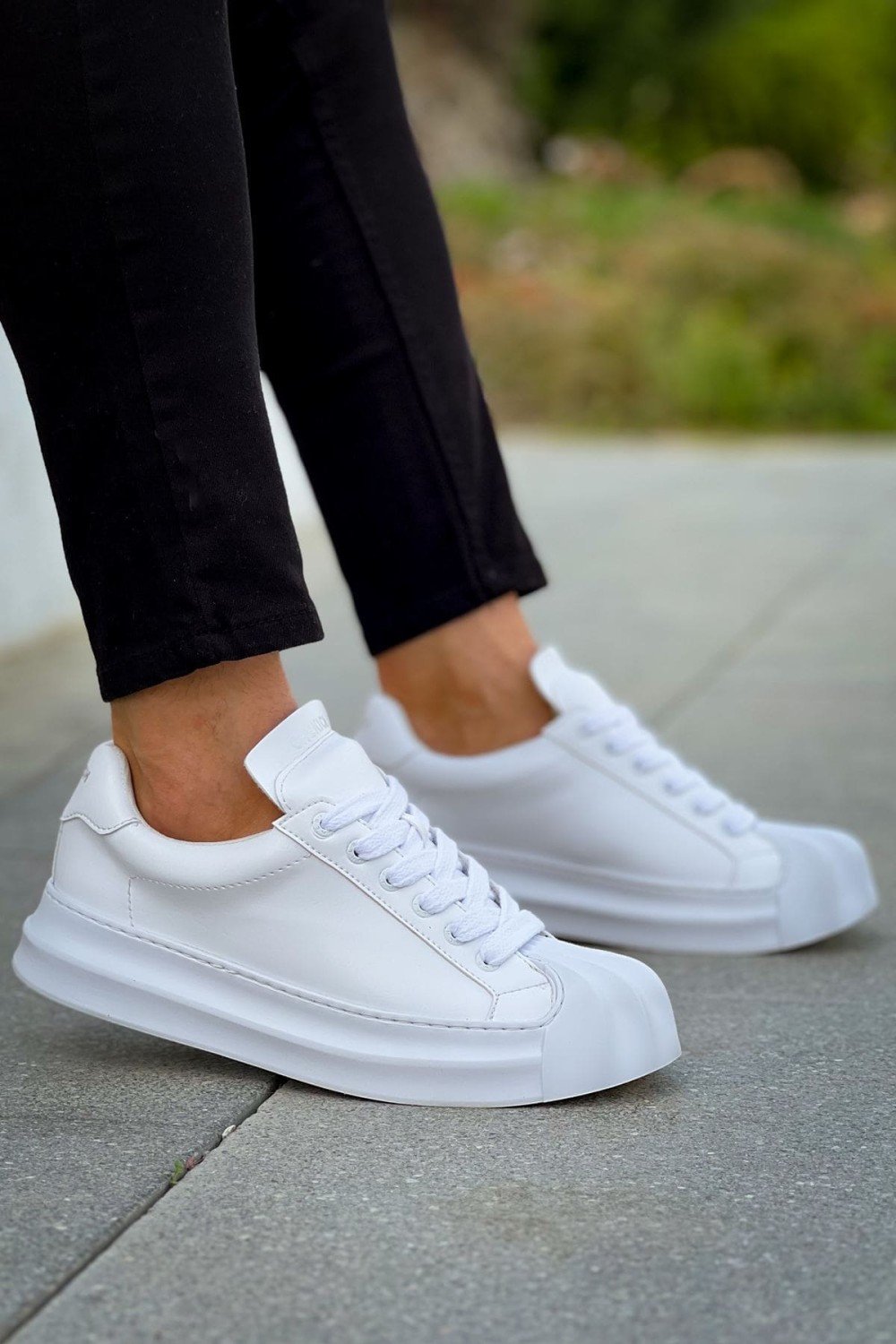 CH2411 Artenay Erkek Günlük Bağcıklı Cilt Spor Sneaker Ayakkabı CBT - Beyaz Erkek Ayakkabı CH2411 Artenay Erkek Günlük Bağcıklı Cilt Spor Sneaker Ayakkabı CBT - Beyaz – Chekich Erkek Ayakkabı