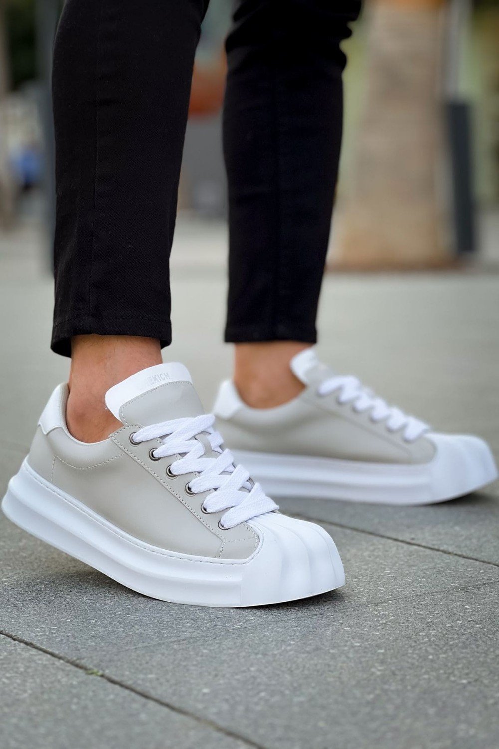 CH2411 Artenay Erkek Günlük Bağcıklı Cilt Spor Sneaker Ayakkabı CBT - Gri Erkek Ayakkabı CH2411 Artenay Erkek Günlük Bağcıklı Cilt Spor Sneaker Ayakkabı CBT - Gri – Chekich Erkek Ayakkabı