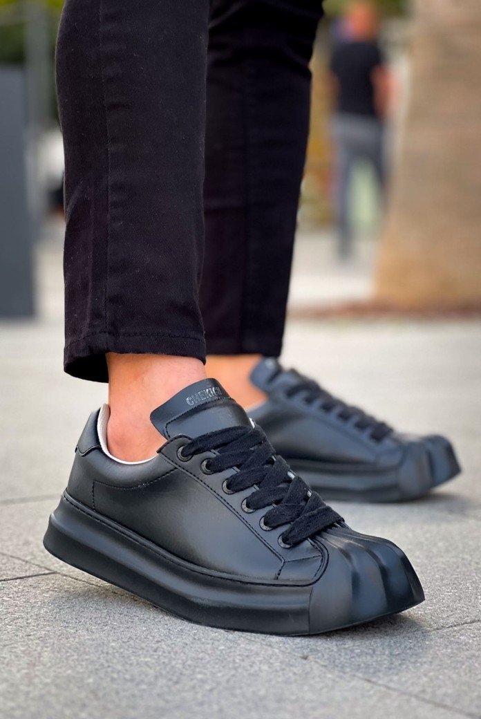 CH2411 Artenay Erkek Günlük Bağcıklı Cilt Spor Sneaker Ayakkabı CST - Siyah CH2411 Artenay Erkek Günlük Bağcıklı Cilt Spor Sneaker Ayakkabı CST - Siyah