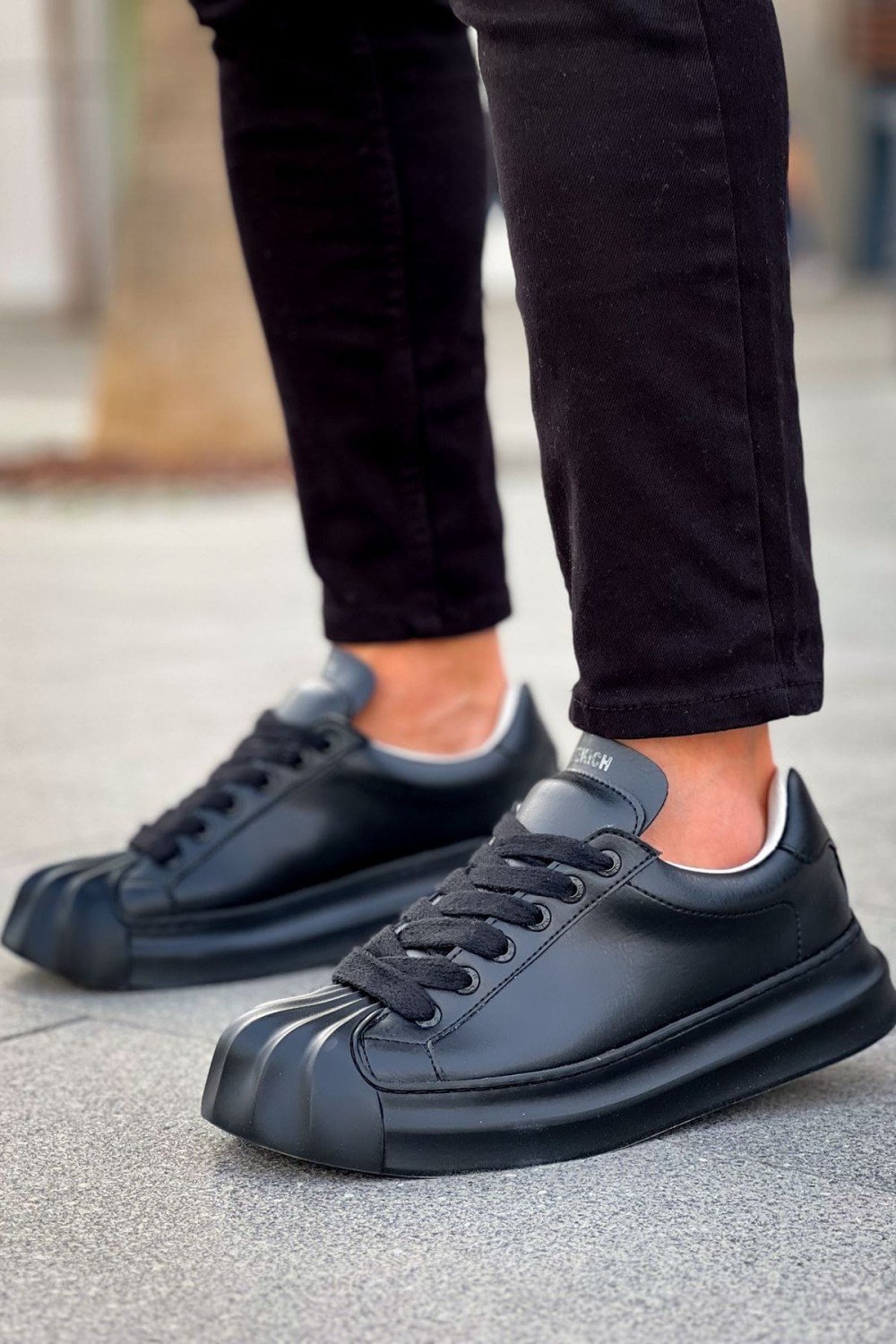 CH2411 Artenay Erkek Günlük Bağcıklı Cilt Spor Sneaker Ayakkabı CST - Siyah Erkek Ayakkabı CH2411 Artenay Erkek Günlük Bağcıklı Cilt Spor Sneaker Ayakkabı CST - Siyah – Chekich Erkek Ayakkabı
