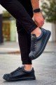 CH2411 Artenay Erkek Günlük Bağcıklı Cilt Spor Sneaker Ayakkabı CST - Siyah Erkek Ayakkabı CH2411 Artenay Erkek Günlük Bağcıklı Cilt Spor Sneaker Ayakkabı CST - Siyah – Chekich Erkek Ayakkabı