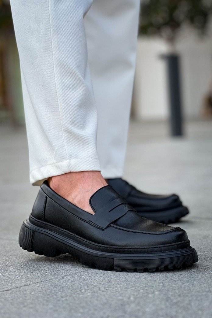 CH2417 Lavoric Erkek Günlük Bağcıksız Cilt Klasik Ayakkabı CST - Siyah CH2417 Lavoric Erkek Günlük Bağcıksız Cilt Klasik Ayakkabı CST - Siyah