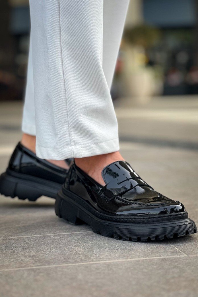 CH2417 Lavoric Erkek Günlük Bağcıksız Rugan Klasik Ayakkabı RST - Siyah CH2417 Lavoric Erkek Günlük Bağcıksız Rugan Klasik Ayakkabı RST - Siyah