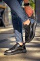 CH2419 Cools Erkek Günlük Bağcıklı Rugan Cilt Spor Sneaker Ayakkabı RCST - Siyah Erkek Ayakkabı CH2419 Cools Erkek Günlük Bağcıklı Rugan Cilt Spor Sneaker Ayakkabı RCST - Siyah – Chekich Erkek Ayakkabı