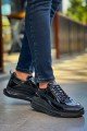 CH2419 Cools Erkek Günlük Bağcıklı Rugan Cilt Spor Sneaker Ayakkabı RCST - Siyah Erkek Ayakkabı CH2419 Cools Erkek Günlük Bağcıklı Rugan Cilt Spor Sneaker Ayakkabı RCST - Siyah – Chekich Erkek Ayakkabı