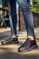 CH2419 Cools Erkek Günlük Bağcıklı Rugan Cilt Spor Sneaker Ayakkabı RCST - Siyah Erkek Ayakkabı CH2419 Cools Erkek Günlük Bağcıklı Rugan Cilt Spor Sneaker Ayakkabı RCST - Siyah – Chekich Erkek Ayakkabı