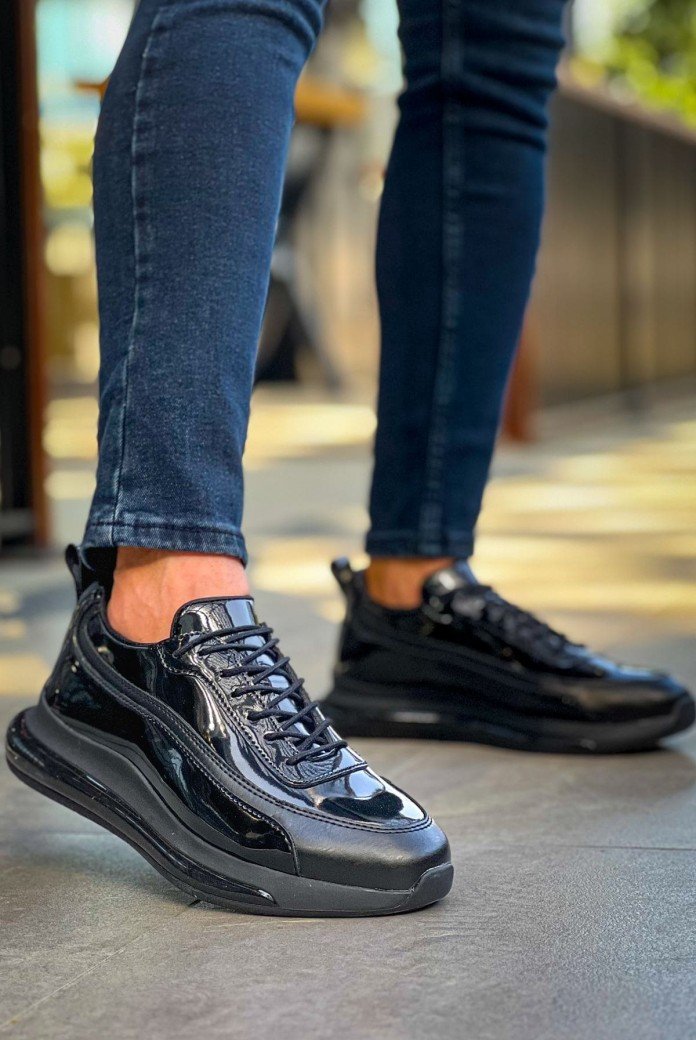 CH2419 Cools Erkek Günlük Bağcıklı Rugan Cilt Spor Sneaker Ayakkabı RCST - Siyah CH2419 Cools Erkek Günlük Bağcıklı Rugan Cilt Spor Sneaker Ayakkabı RCST - Siyah