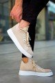 CH2423 During Erkek Günlük Bağcıklı Triko Spor Sneaker Ayakkabı TBT - Bej – Chekich Erkek Ayakkabı