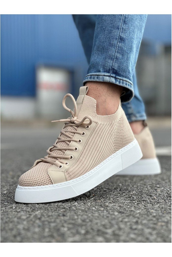 CH2423 During Erkek Günlük Bağcıklı Triko Spor Sneaker Ayakkabı TBT - Bej CH2423 During Erkek Günlük Bağcıklı Triko Spor Sneaker Ayakkabı TBT - Bej