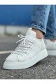 CH2423 During Erkek Günlük Bağcıklı Triko Spor Sneaker Ayakkabı TBT - Beyaz – Chekich Erkek Ayakkabı