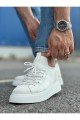 CH2423 During Erkek Günlük Bağcıklı Triko Spor Sneaker Ayakkabı TBT - Beyaz – Chekich Erkek Ayakkabı