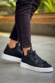 CH2423 During Erkek Günlük Bağcıklı Triko Spor Sneaker Ayakkabı TBT - Siyah – Chekich Erkek Ayakkabı