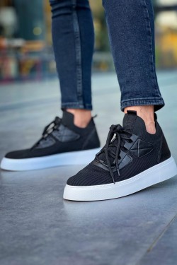 CH2425 Yezz Erkek Günlük Bağcıklı Triko Spor Sneaker Ayakkabı TBT - Siyah CH2425 Yezz Erkek Günlük Bağcıklı Triko Spor Sneaker Ayakkabı TBT - Siyah