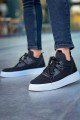CH2425 Yezz Erkek Günlük Bağcıklı Triko Spor Sneaker Ayakkabı TBT - Siyah – Chekich Erkek Ayakkabı