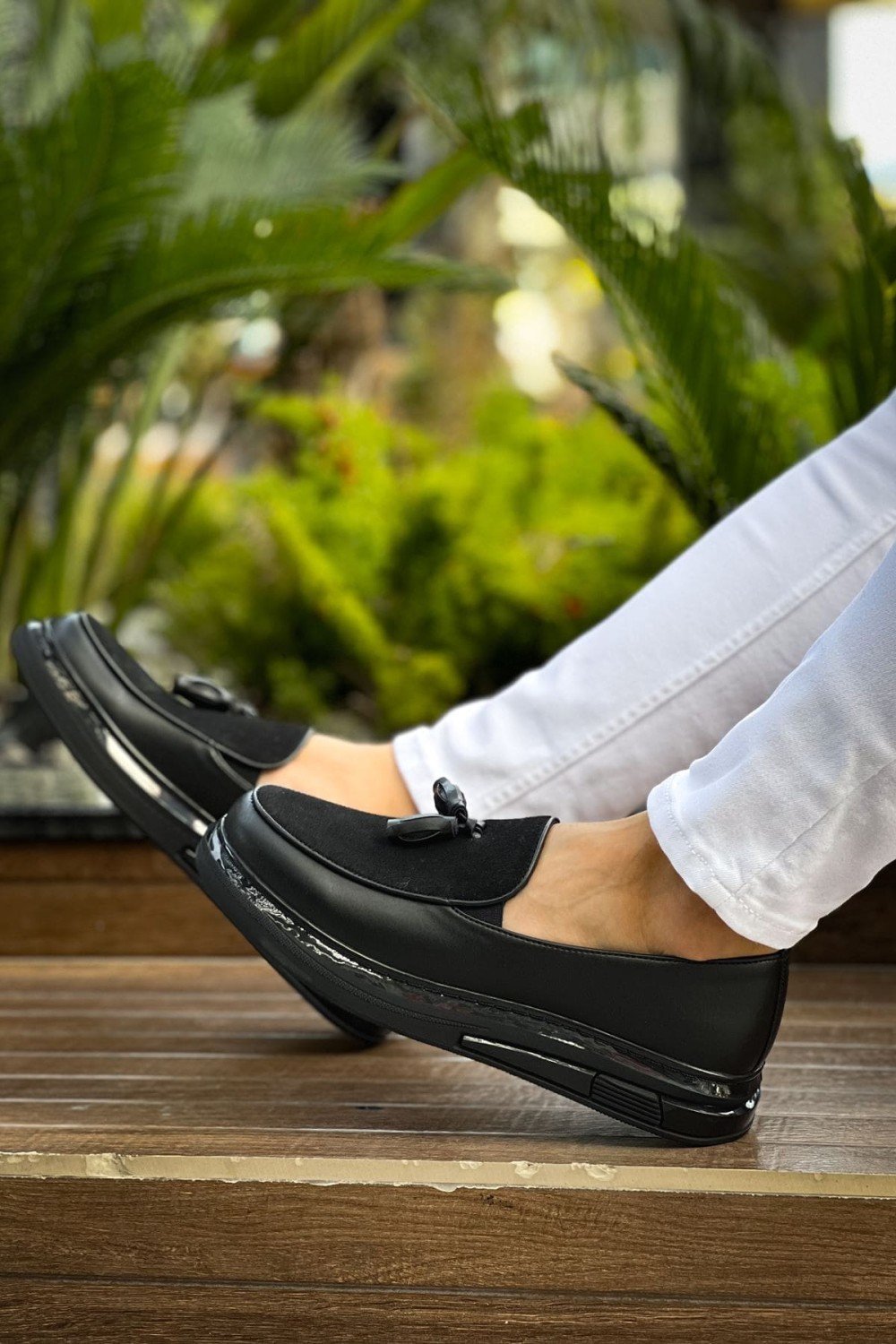 CH2427 Loafer - Xx Erkek Günlük Bağcıksız Corcik Cilt Süet Klasik Ayakkabı CSST - Siyah – Chekich Erkek Ayakkabı