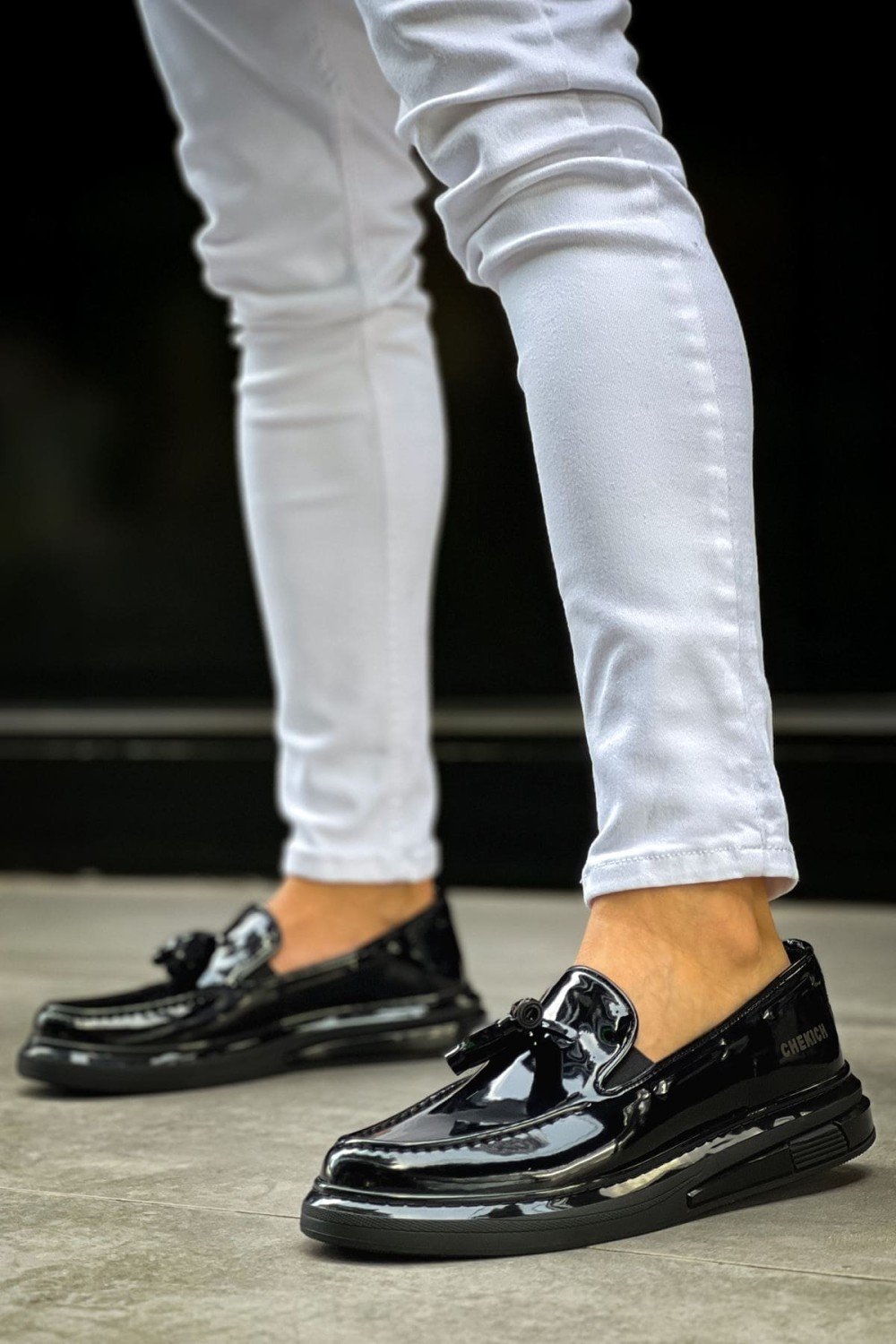 CH2427 Loafer - Xx Erkek Günlük Bağcıksız Corcik Rugan Klasik Ayakkabı RST - Siyah Erkek Ayakkabı CH2427 Loafer - Xx Erkek Günlük Bağcıksız Corcik Rugan Klasik Ayakkabı RST - Siyah – Chekich Erkek Ayakkabı