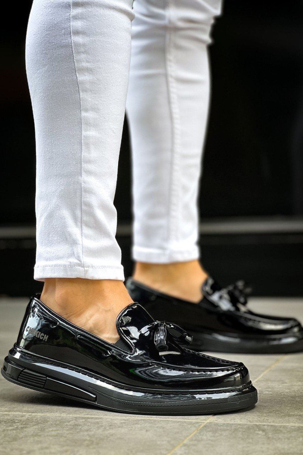 CH2427 Loafer - Xx Erkek Günlük Bağcıksız Corcik Rugan Klasik Ayakkabı RST - Siyah Erkek Ayakkabı CH2427 Loafer - Xx Erkek Günlük Bağcıksız Corcik Rugan Klasik Ayakkabı RST - Siyah – Chekich Erkek Ayakkabı