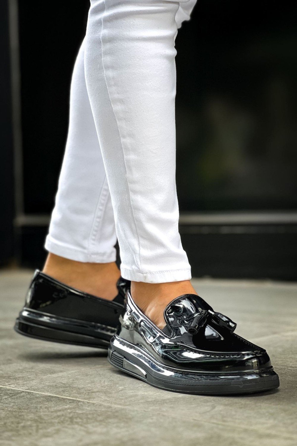 CH2427 Loafer - Xx Erkek Günlük Bağcıksız Corcik Rugan Klasik Ayakkabı RST - Siyah Erkek Ayakkabı CH2427 Loafer - Xx Erkek Günlük Bağcıksız Corcik Rugan Klasik Ayakkabı RST - Siyah – Chekich Erkek Ayakkabı
