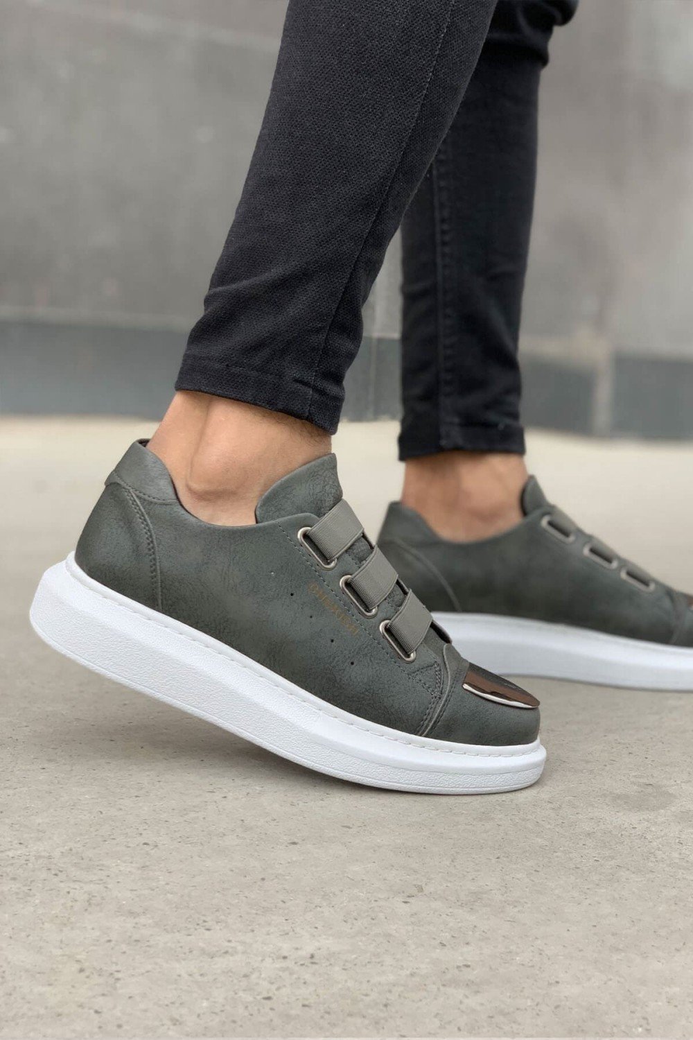 CH251 Mirror Erkek Günlük Lastikli Cilt Spor Sneaker Ayakkabı CBT - Antrasit Erkek Ayakkabı CH251 Mirror Erkek Günlük Lastikli Cilt Spor Sneaker Ayakkabı CBT - Antrasit – Chekich Erkek Ayakkabı
