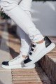 CH251 Mirror Erkek Günlük Lastikli Cilt Spor Sneaker Ayakkabı CBT - Beyaz/Siyah Erkek Ayakkabı CH251 Mirror Erkek Günlük Lastikli Cilt Spor Sneaker Ayakkabı CBT - Beyaz/Siyah – Chekich Erkek Ayakkabı