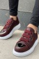 CH251 Mirror Erkek Günlük Lastikli Cilt Spor Sneaker Ayakkabı CBT - Bordo Erkek Ayakkabı CH251 Mirror Erkek Günlük Lastikli Cilt Spor Sneaker Ayakkabı CBT - Bordo – Chekich Erkek Ayakkabı