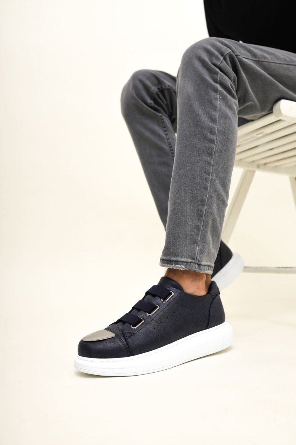 CH251 Mirror Erkek Günlük Lastikli Cilt Spor Sneaker Ayakkabı CBT - Lacivert Erkek Ayakkabı CH251 Mirror Erkek Günlük Lastikli Cilt Spor Sneaker Ayakkabı CBT - Lacivert – Chekich Erkek Ayakkabı