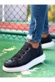 CH251 Mirror Erkek Günlük Lastikli Cilt Spor Sneaker Ayakkabı CBT - Siyah – Chekich Erkek Ayakkabı