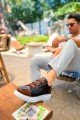 CH251 Mirror Erkek Günlük Lastikli Cilt Spor Sneaker Ayakkabı CBT - Siyah/Taba – Chekich Erkek Ayakkabı