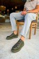 CH251 Mirror Erkek Günlük Lastikli Cilt Spor Sneaker Ayakkabı CHT - Haki Erkek Ayakkabı CH251 Mirror Erkek Günlük Lastikli Cilt Spor Sneaker Ayakkabı CHT - Haki – Chekich Erkek Ayakkabı