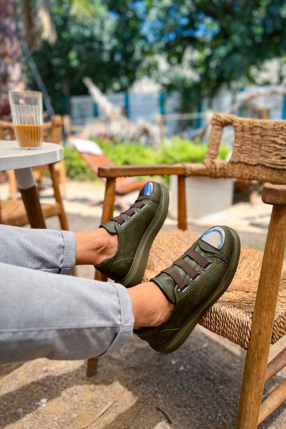 CH251 Mirror Erkek Günlük Lastikli Cilt Spor Sneaker Ayakkabı CHT - Haki Erkek Ayakkabı CH251 Mirror Erkek Günlük Lastikli Cilt Spor Sneaker Ayakkabı CHT - Haki – Chekich Erkek Ayakkabı