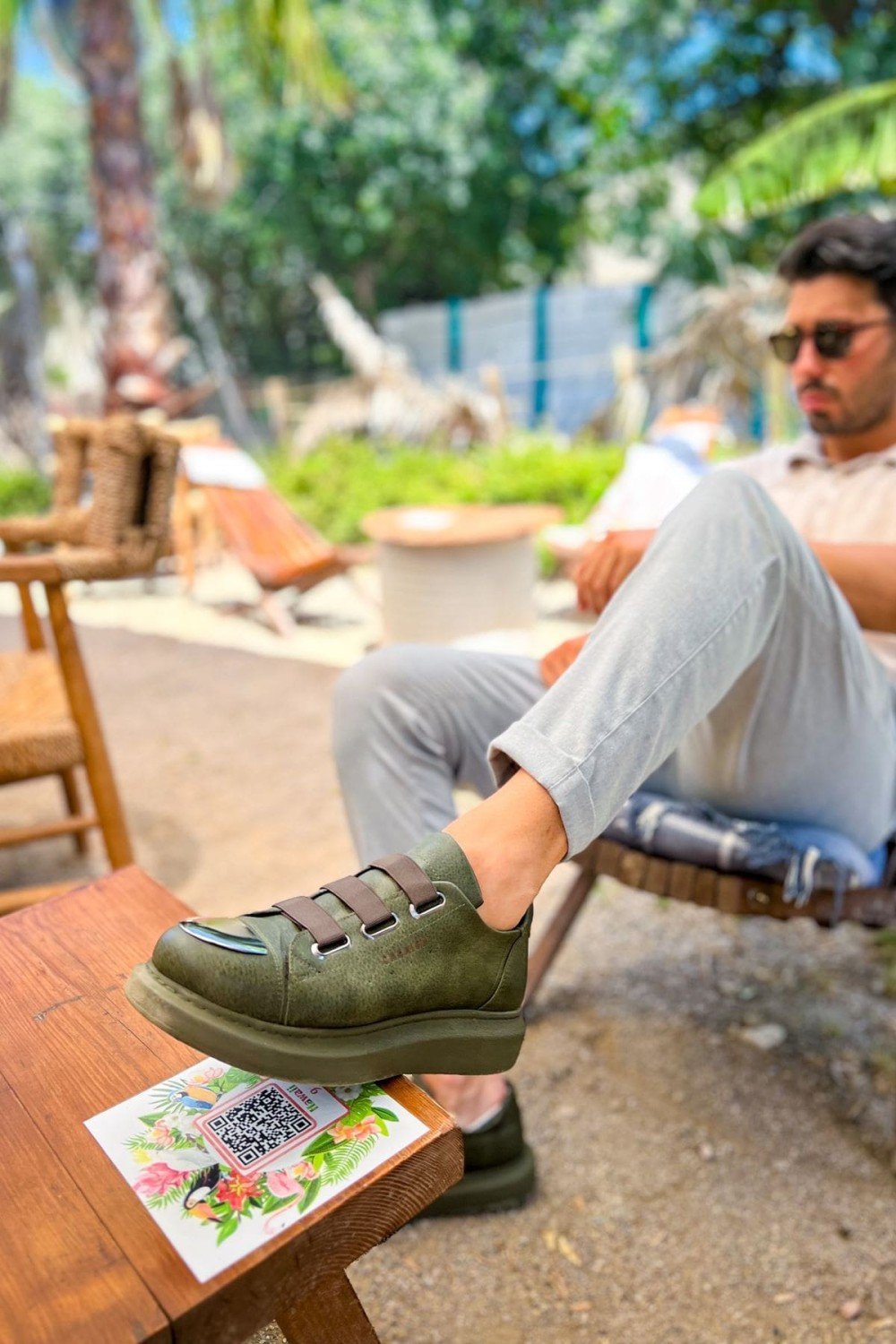 CH251 Mirror Erkek Günlük Lastikli Cilt Spor Sneaker Ayakkabı CHT - Haki Erkek Ayakkabı CH251 Mirror Erkek Günlük Lastikli Cilt Spor Sneaker Ayakkabı CHT - Haki – Chekich Erkek Ayakkabı
