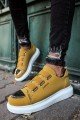 CH251 Mirror Erkek Günlük Lastikli Süet Spor Sneaker Ayakkabı SBT - Sarı – Chekich Erkek Ayakkabı