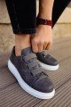 CH253 Mirror Non Erkek Günlük Lastikli Cilt Spor Sneaker Ayakkabı CBT - Antrasit – Chekich Erkek Ayakkabı