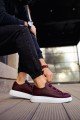 CH253 Mirror Non Erkek Günlük Lastikli Cilt Spor Sneaker Ayakkabı CBT - Bordo – Chekich Erkek Ayakkabı