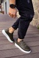 CH253 Mirror Non Erkek Günlük Lastikli Cilt Spor Sneaker Ayakkabı CBT - Haki – Chekich Erkek Ayakkabı