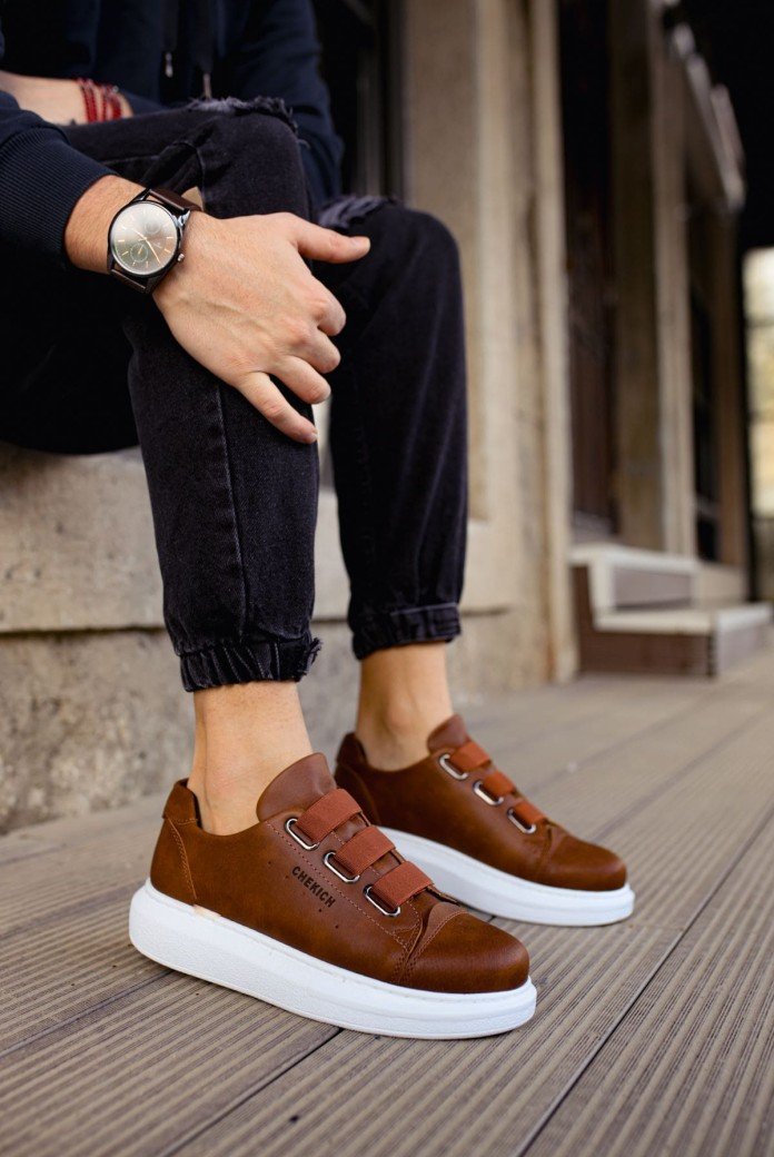 CH253 Mirror Non Erkek Günlük Lastikli Cilt Spor Sneaker Ayakkabı CBT - Taba CH253 Mirror Non Erkek Günlük Lastikli Cilt Spor Sneaker Ayakkabı CBT - Taba