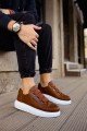 CH253 Mirror Non Erkek Günlük Lastikli Cilt Spor Sneaker Ayakkabı CBT - Taba – Chekich Erkek Ayakkabı