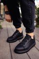CH253 Mirror Non Erkek Günlük Lastikli Cilt Spor Sneaker Ayakkabı CST - Siyah – Chekich Erkek Ayakkabı