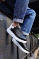 CH256 Estrella Erkek Günlük Bağcıklı Cilt Spor Sneaker Ayakkabı CBT - Siyah/Beyaz Erkek Ayakkabı CH256 Estrella Erkek Günlük Bağcıklı Cilt Spor Sneaker Ayakkabı CBT - Siyah/Beyaz – Chekich Erkek Ayakkabı