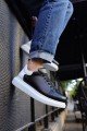 CH256 Estrella Erkek Günlük Bağcıklı Cilt Spor Sneaker Ayakkabı CBT - Siyah/Beyaz Erkek Ayakkabı CH256 Estrella Erkek Günlük Bağcıklı Cilt Spor Sneaker Ayakkabı CBT - Siyah/Beyaz – Chekich Erkek Ayakkabı