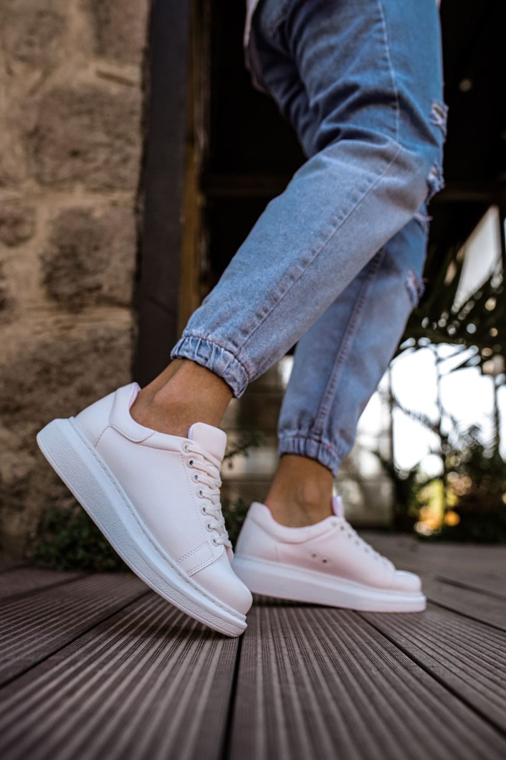 CH257 Estrellas Erkek Günlük Bağcıklı Cilt Spor Sneaker Ayakkabı CBT - Beyaz Erkek Ayakkabı CH257 Estrellas Erkek Günlük Bağcıklı Cilt Spor Sneaker Ayakkabı CBT - Beyaz – Chekich Erkek Ayakkabı