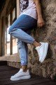 CH257 Estrellas Erkek Günlük Bağcıklı Cilt Spor Sneaker Ayakkabı CBT - Beyaz Erkek Ayakkabı CH257 Estrellas Erkek Günlük Bağcıklı Cilt Spor Sneaker Ayakkabı CBT - Beyaz – Chekich Erkek Ayakkabı