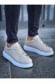 CH257 Estrellas Erkek Günlük Bağcıklı Cilt Spor Sneaker Ayakkabı CBT - Krem Erkek Ayakkabı CH257 Estrellas Erkek Günlük Bağcıklı Cilt Spor Sneaker Ayakkabı CBT - Krem – Chekich Erkek Ayakkabı