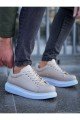 CH257 Estrellas Erkek Günlük Bağcıklı Cilt Spor Sneaker Ayakkabı CBT - Krem Erkek Ayakkabı CH257 Estrellas Erkek Günlük Bağcıklı Cilt Spor Sneaker Ayakkabı CBT - Krem – Chekich Erkek Ayakkabı