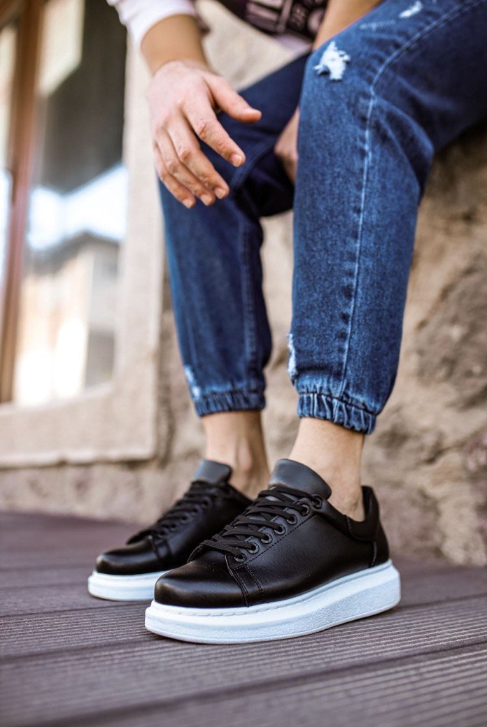 CH257 Estrellas Erkek Günlük Bağcıklı Cilt Spor Sneaker Ayakkabı CBT - Siyah CH257 Estrellas Erkek Günlük Bağcıklı Cilt Spor Sneaker Ayakkabı CBT - Siyah
