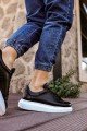 CH257 Estrellas Erkek Günlük Bağcıklı Cilt Spor Sneaker Ayakkabı CBT - Siyah Erkek Ayakkabı CH257 Estrellas Erkek Günlük Bağcıklı Cilt Spor Sneaker Ayakkabı CBT - Siyah – Chekich Erkek Ayakkabı