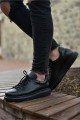 CH257 Estrellas Erkek Günlük Bağcıklı Cilt Spor Sneaker Ayakkabı CST - Siyah Erkek Ayakkabı CH257 Estrellas Erkek Günlük Bağcıklı Cilt Spor Sneaker Ayakkabı CST - Siyah – Chekich Erkek Ayakkabı